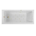 Гидромассажная акриловая ванна Jacob Delafon Sofa E60515RU-01 ULTRA NANO GL, 170 x 75 см, каркас в подарок, белая, форсунки золото E60515RU-01 ULTRA NANO GL