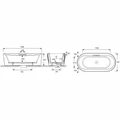 Ванна чугунная Jacob Delafon Volute 160 х 75 см, отдельностоящая, 6D062-00 6D062-00