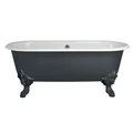 Чугунная отдельностоящая ванна Jacob Delafon Cleo E29014-MGB, 175 х 80 см, цвет антрацит матовый E29014-MGB