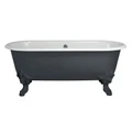 Чугунная отдельностоящая ванна Jacob Delafon Cleo E29014-MGB, 175 х 80 см, цвет антрацит матовый E29014-MGB