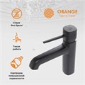 Orange Karl M05-021b однозахватный смеситель для раковины без донного клапана, цвет: чёрный M05-021b