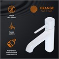 Orange Karl M05-021w однозахватный смеситель для раковины без донного клапана, цвет: белый M05-021w