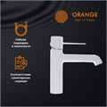 Orange Karl M05-021w однозахватный смеситель для раковины без донного клапана, цвет: белый M05-021w
