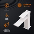 Orange Lutz M04-021w однозахватный смеситель для раковины без донного клапана. Цвет: белый M04-021w