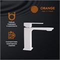 Orange Lutz M04-021w однозахватный смеситель для раковины без донного клапана. Цвет: белый M04-021w