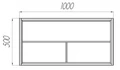 Тумба под раковину AQUATON Брук 100, открытый, дуб латте 1A201601BCDL0 1A201601BCDL0