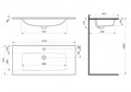 Раковина Santek Элина 100 отверстие под смеситель 1WH501627 1WH501627