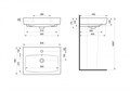 Раковина Santek Нео 60 отверстие под смеситель 1WH302186 1WH302186
