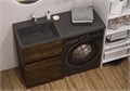 Раковина Лондри 120 левая, графит 1A72843KLH21L