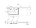 Раковина AQUATON Сакура 120 1A71893KSK010 1A71893KSK010