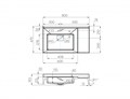 Раковина AQUATON Сакура 80 1A71993KSK010 1A71993KSK010