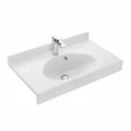 Раковина AQUATON Отель 3/80 белая с навесами 1A70063NOT010 1A70063NOT010
