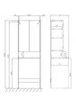 Шкаф - колонна AQUATON Лондри белый, для стиральной машины 1A260503LH010 1A260503LH010