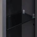 Шкаф - колонна AQUATON Ар-Деко, 2 створки, серый кобальт, 1A284703DD8D0 1A284703DD8D0