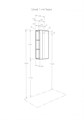 Шкаф - колонна AQUATON Терра 1-створчатый дуб кантри, антрацит 1A247503TEKA0 1A247503TEKA0
