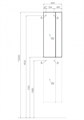 Шкаф - колонна AQUATON Терра 1-створчатый дуб кантри, антрацит 1A247503TEKA0 1A247503TEKA0