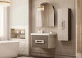 Шкаф - колонна AQUATON Ар-Деко, 2 створки, кашемир, 1A284703DD6E0 1A284703DD6E0