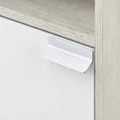 Шкаф - колонна AQUATON Флай 1-створчатый белый, дуб крафт левый 1A237903FAX1L 1A237903FAX1L