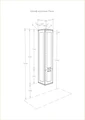 Шкаф - колонна AQUATON Леон дуб белый 1A186503LBPS0 1A186503LBPS0