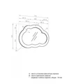 Зеркало AQUATON Каспер Облако белое матовое 1A283602CRE20 1A283602CRE20