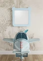 Зеркало AQUATON Каспер Мишка квадратное голубое матовое 1A283402CR0E0 1A283402CR0E0
