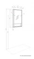 Зеркальный шкаф AQUATON Рико 50 белый, ясень фабрик 1A212302RIB90 1A212302RIB90