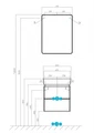 Зеркальный шкаф AQUATON Скай ПРО 55 1A238402SY010 1A238402SY010