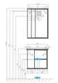 Зеркальный шкаф AQUATON Бостон 60 дуб эврика 1A240202BN010 1A240202BN010