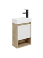 Дверь ПВХ цвет белый для тумбы Watersense Mandy 37 W01970