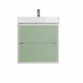 Фасад для тумбы в ванную 55см Watersense Carol цвет фисташка W02054 W02054