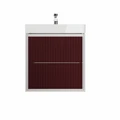 Фасад для тумбы в ванную 55см Watersense Carol цвет бургундия волна W02061 W02061