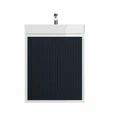 Фасад дверца для тумбы в ванную 55см Watersense Carol цвет синий моренго волна W02029 W02029