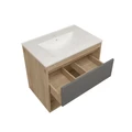 Фасад для тумбы в ванную 70 см Watersense цвет графит W00958