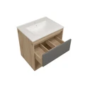 Фасад для тумбы в ванную 60 см Watersense цвет графит W00956