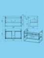 Тумба подвесная с раковиной для ванной 80 см Watersense Nancy корпус дуб фасад белый W01904