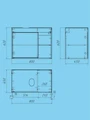 Тумба подвесная для ванной 80 см Watersense Mandy корпус дуб фасад белый W00558