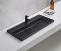 Встраиваемая сверху черная матовая раковина для ванной Gid Bm5510s 72204