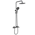 Душевая стойка ABBER Emotion AF8816NGL с изливом, никель 7706 - фото 61418