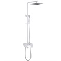 Душевая стойка ABBER Daheim AF8216WL с изливом, белая матовая 7708 - фото 61425