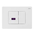 Кнопка смыва сенсорная ABBER AC0122SMW белая матовая 7767 - фото 61476