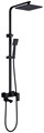 Душевая стойка ABBER Daheim AF8216BL с изливом, черный матовый 8026 - фото 62098