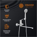 Orange Dia  M45-211cr однозахватный универсальный смеситель с поворотным изливом 350 мм, керамичеким дивертором и душевыми аксессуарами (шланг, лейка, держатель) M45-211cr