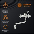 Orange Classic Pro M72-222cr  двухзахватный универсальный смеситель с поворотным изливом 350 мм, керамичеким дивертором и душевыми аксессуары (шланг, лейка, держатель) M72-222cr Orange Classic Pro M72-222cr  двухзахватный универсальный смеситель с поворотным изливом 350 мм, керамичеким дивертором и душевыми аксессуары (шланг, лейка, держатель) M72-222cr