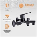 Orange Aristo M19-100b однозахватный смеситель для ванны/душа с керамическим переключателем, без аксессуаров, цвет: черный матовый M19-100b