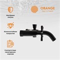 Orange Mia M34-100b двухзахватный смеситель для ванны/душа без аксессуаров, цвет: черный матовый M34-100B