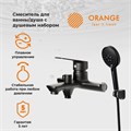 Orange Aristo M19-300b смеситель с душевым гарнитуром, черный M19-300b - фото 6395