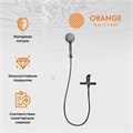 Orange Aristo M19-300b цвет черный:
1) Смеситель для ванны/душа;
2) Ручной душ 110 мм, 3 режима;
3) Шланг в металлической оплётке 1500 см;
4) Держатель настенный с 6 углами наклона. M19-300b
