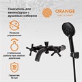 Orange Mia M34-300b смеситель с душевым гарнитуром, черный M34-300b - фото 6408