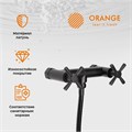 Orange Mia M34-320b, set 4 in 1, цвет черный:
1) Смеситель для душа;
2) Душевой набор: 3-режимный ручной душ 110 мм с силиконовыми наконечниками, шланг 1500 мм, держатель M34-320b