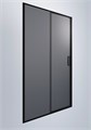 Душевая дверь Timo TD-150/03GR-6, раздвижная 195*150, профиль черный, стекло графит 6 мм T05 - фото 64535